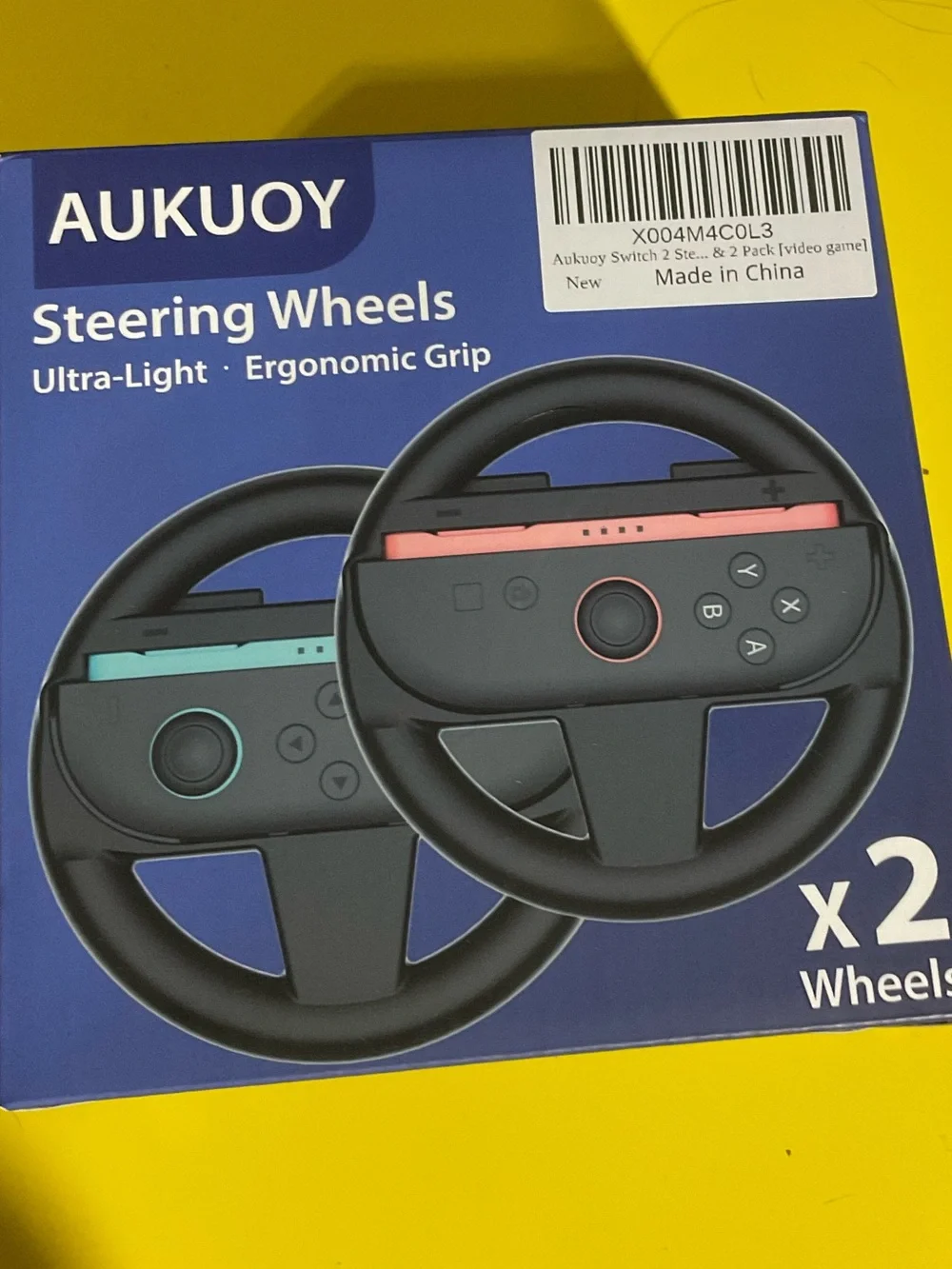 NWT 2 pack Nintendo Switch 2 Steering Wheels, ergonomic & lightweight!